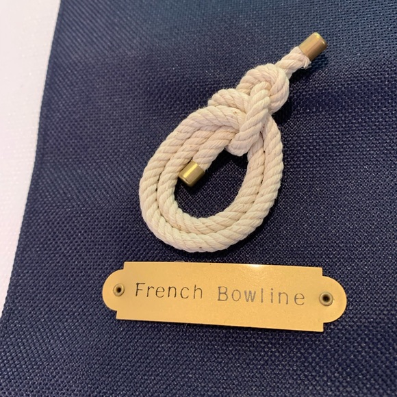 Vtg Coast Guard Nautical tie Knot Chart Banner Canvas - Picture 7 of 15